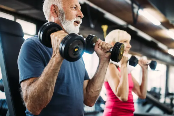 seniors working out