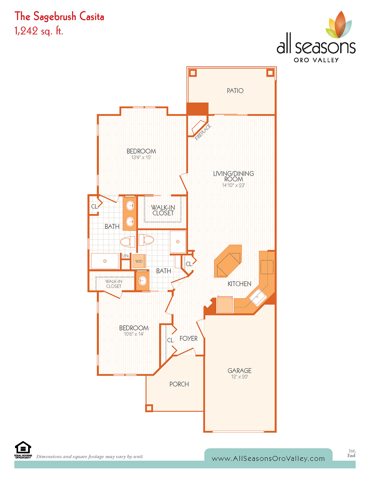 The Sagebrush Casita Floor Plan