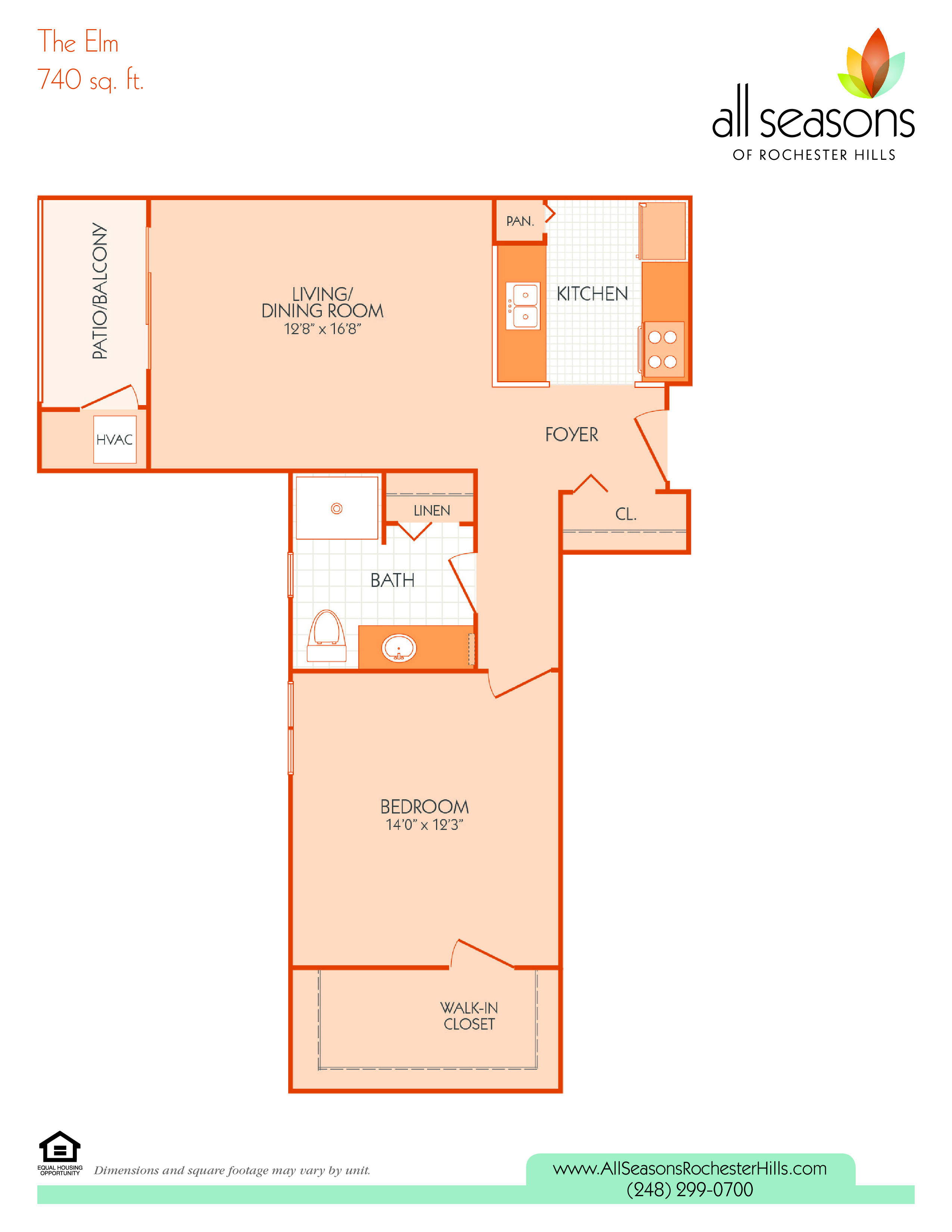 one bedroom floor plan