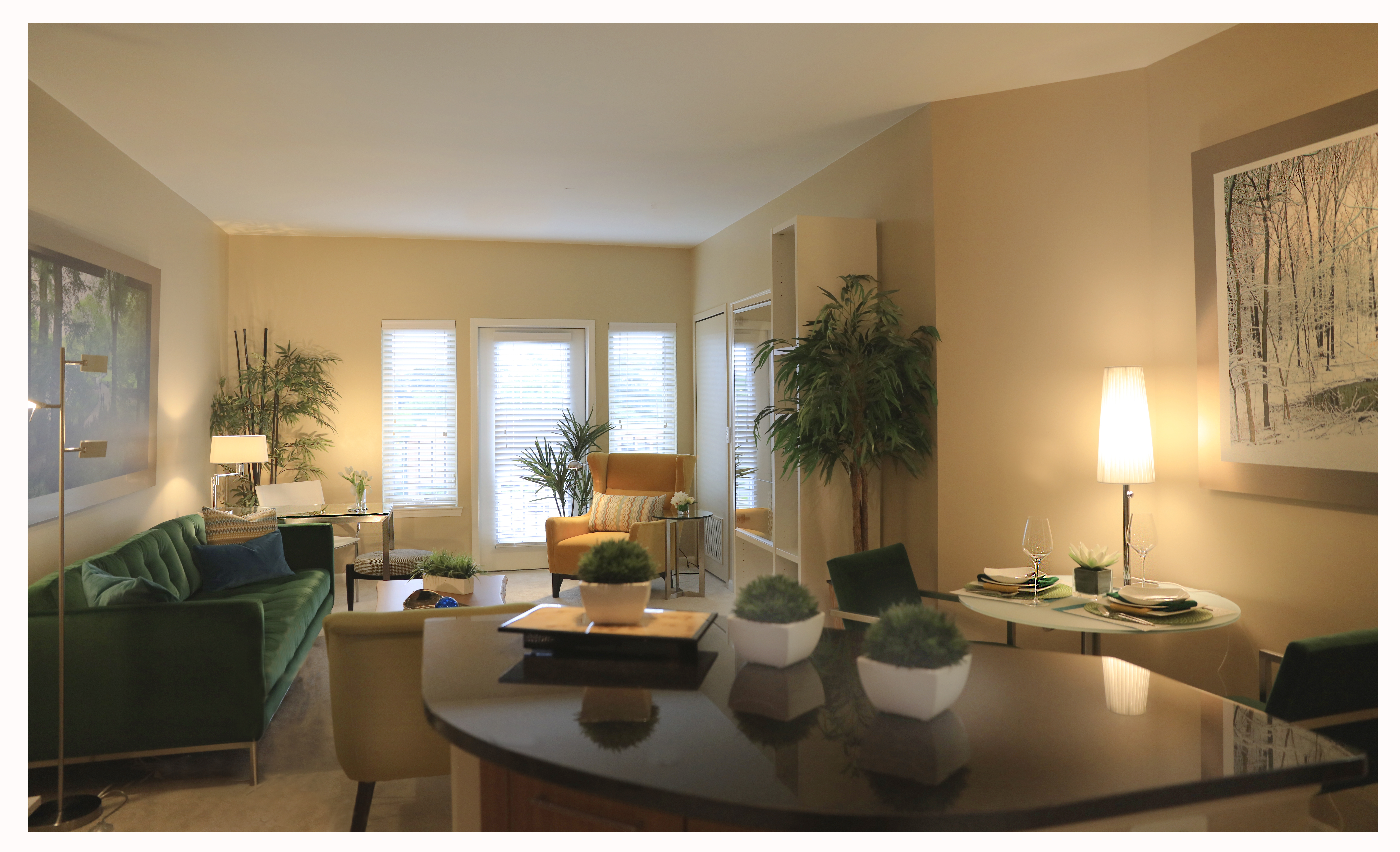 Kitchen and living room