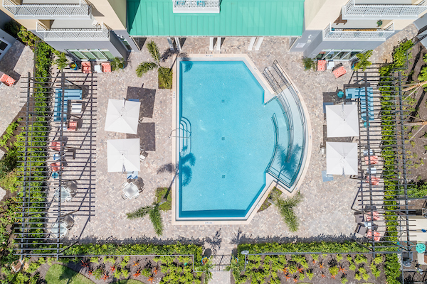 Naples Pool Birdseye view