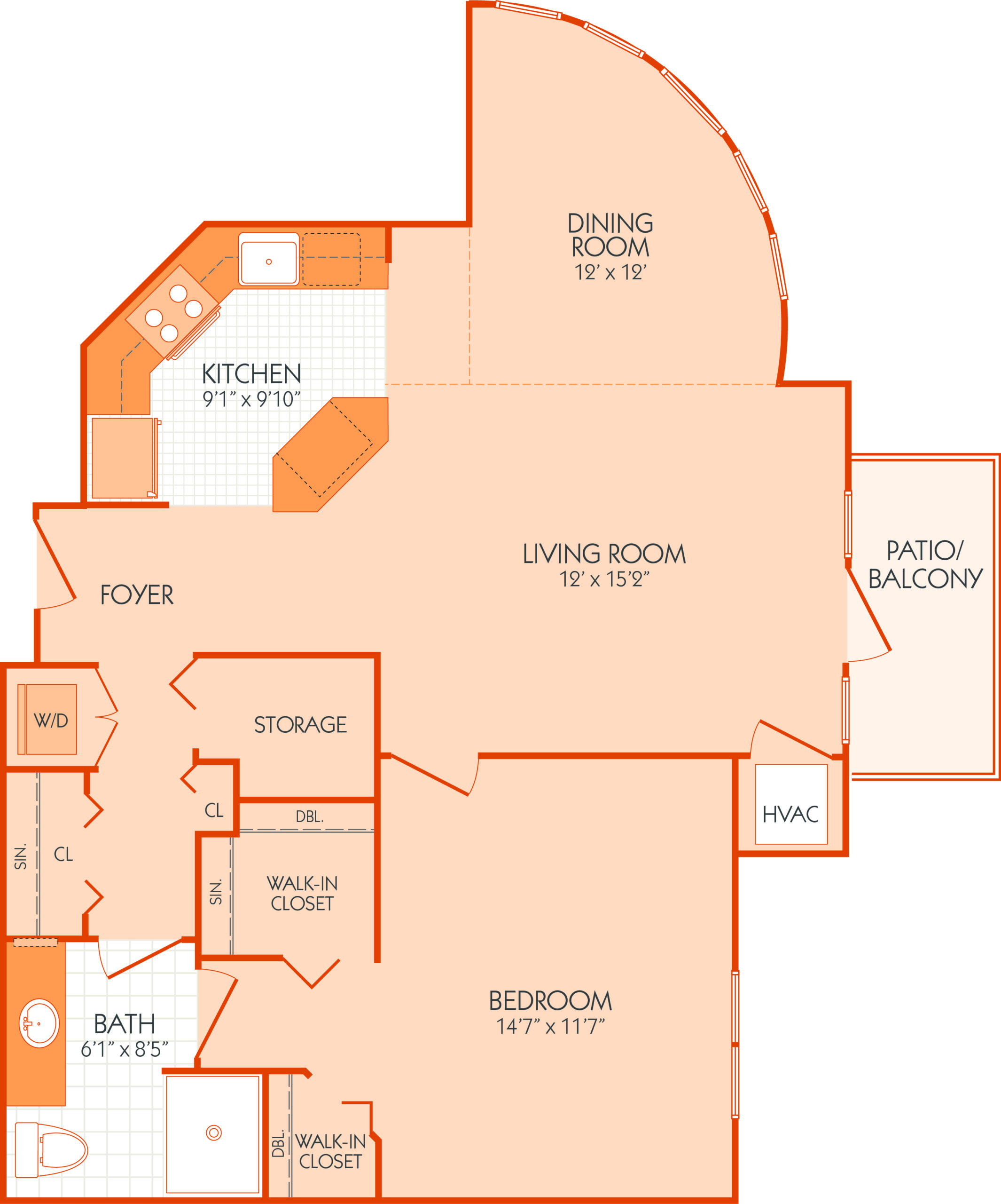 Brown Floor Plan