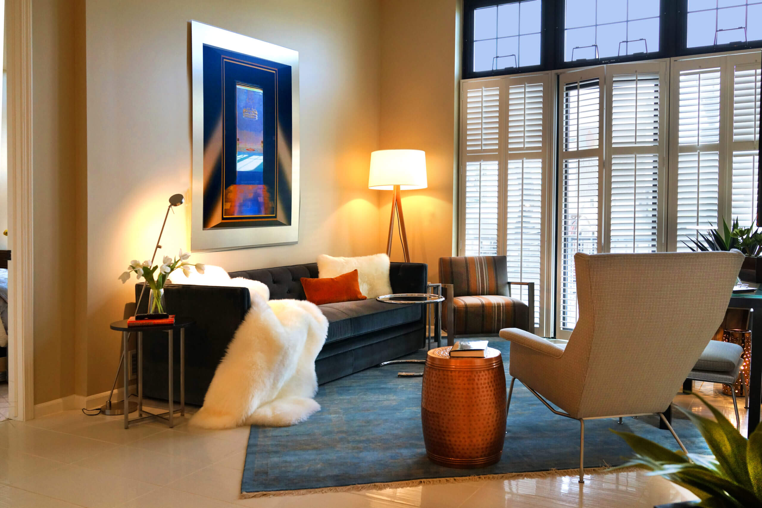 living room in an apartment at All Seasons Birmingham