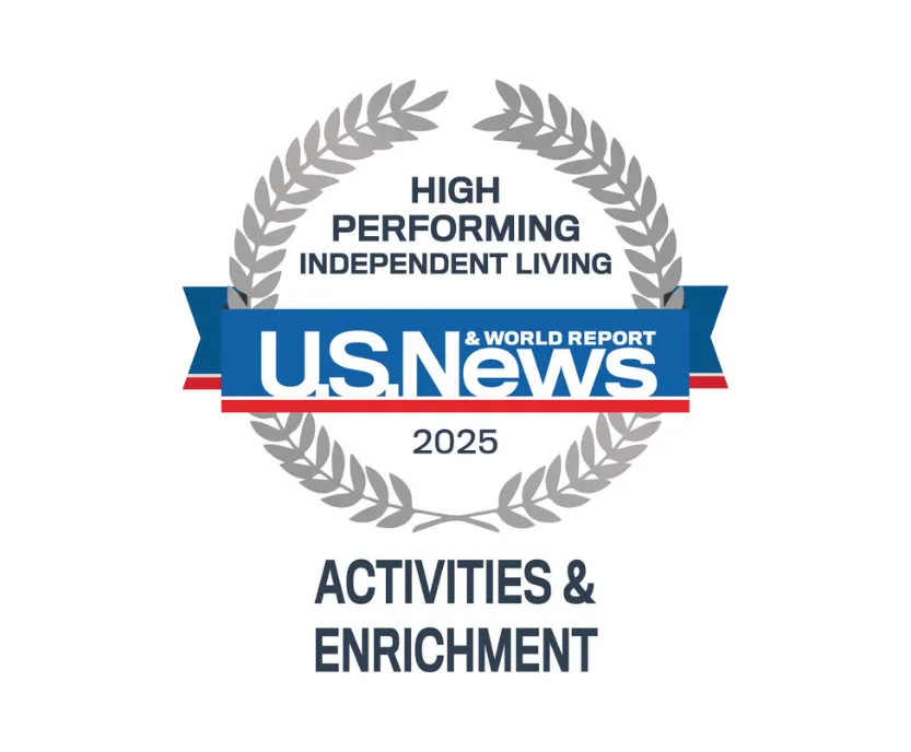 US News High Performing Independent Living Activities and Enrichment Badge 2025 All Seasons